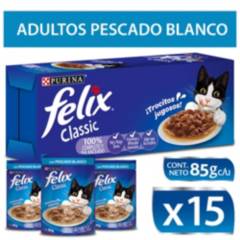 PURINA FELIX - Alimento húmedo para gato FELIX® Adultos con Pescado Blanco