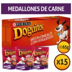 DOGUITOS - Snacks para perros DOGUITOS® Medallones de carne 65g