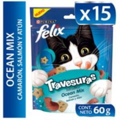 PURINA FELIX - Snacks para gato FELIX® Travesuras Ocean Mix 60g