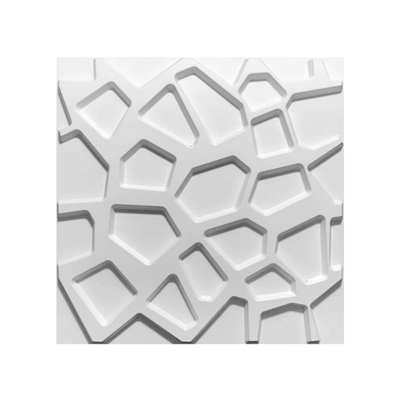 GENERICO Panel Decorativo 3D Blanco D112 Pvc 50x50 cm (4 Láminas- 1 M2)