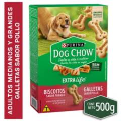 DOG CHOW - Galletas DOG CHOW® Adultos Medianos y Grandes 500g