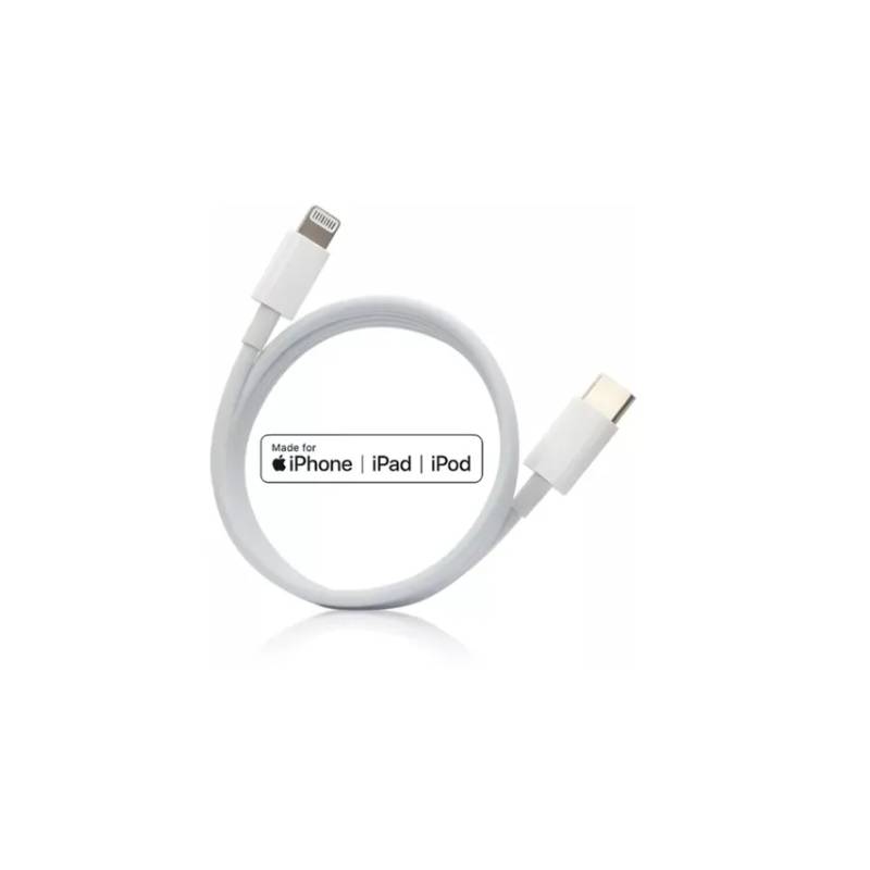 APPLE Cable USB-C a Lightning, para iPhone, iPad o iPod, 1 metro, Blanco