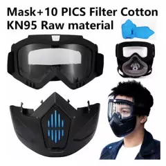 SMODISK - Máscara contra el polvo de gas con filtros  + 10 filtros