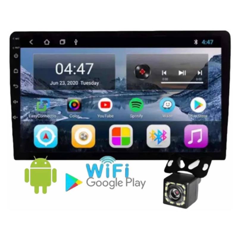 GENERICO - Radio Auto Gps 2 Din 7 Pulgadas Wifi Android 10.1 + Cámara