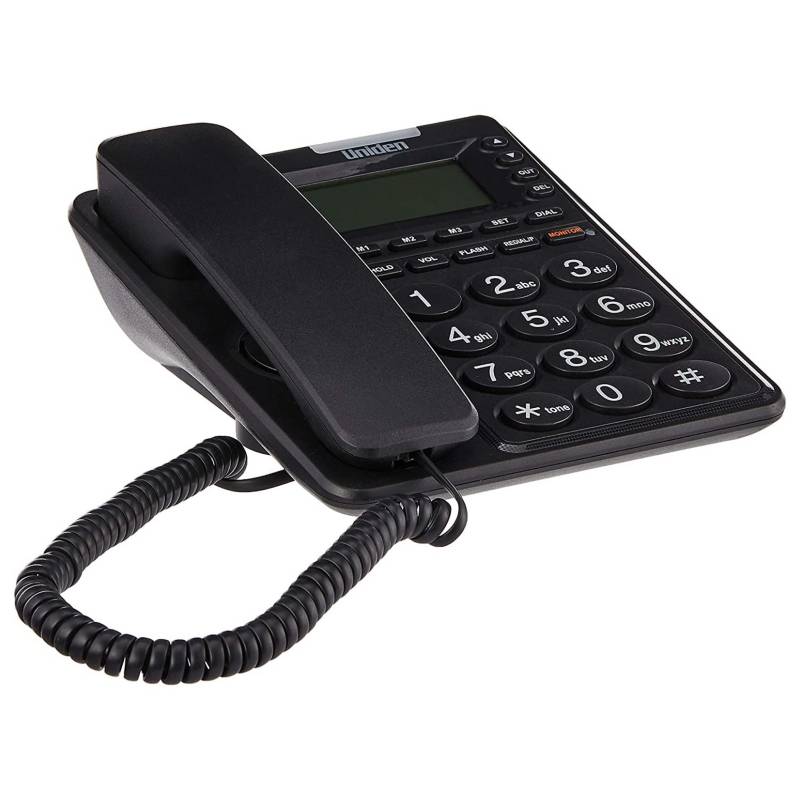 UNIDEN - Telefono Fijo Uniden Negro CE6409 Con Visor