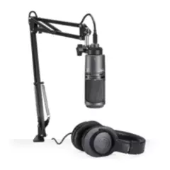 AUDIO TECHNICA - Pack Audio-Technica Micrófono AT2020USB+ y Audífonos M20X
