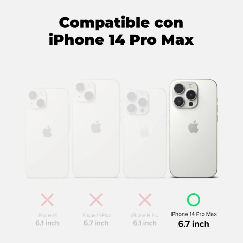 Carcasa iPhone 14 Pro MagSafe Transparente Reforzada - Ccstech