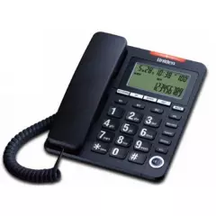 UNIDEN - Telefono Fijo Uniden Negro AS7408 Con Visor