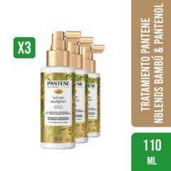 PANTENE - 3 Tratamiento Pantene NBlends Bambú & Pantenol 110ml