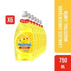 MAGISTRAL - Pack 6 Lavaloza Concentrado Limón 750ml Magistral