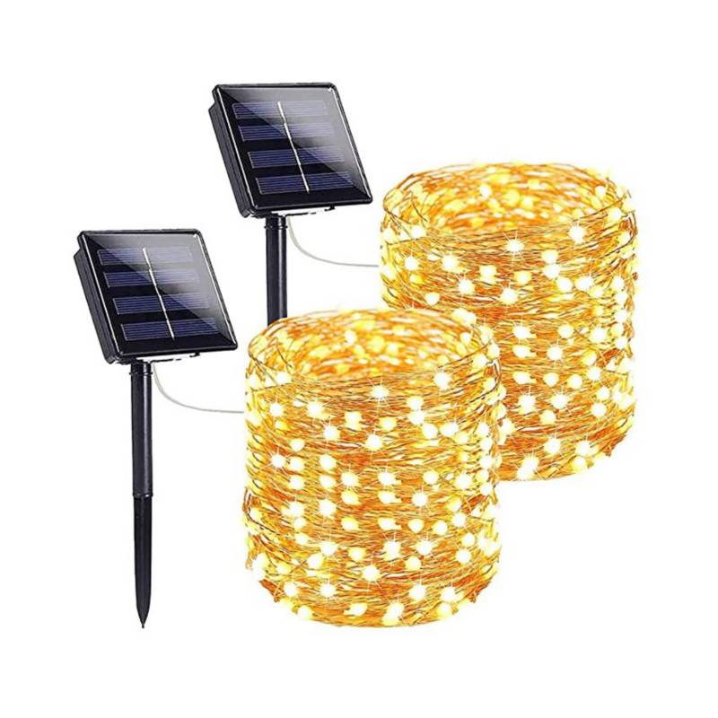 HP - "  Guirnalda de Luces Solares 10M 100 LED 8 Modos"