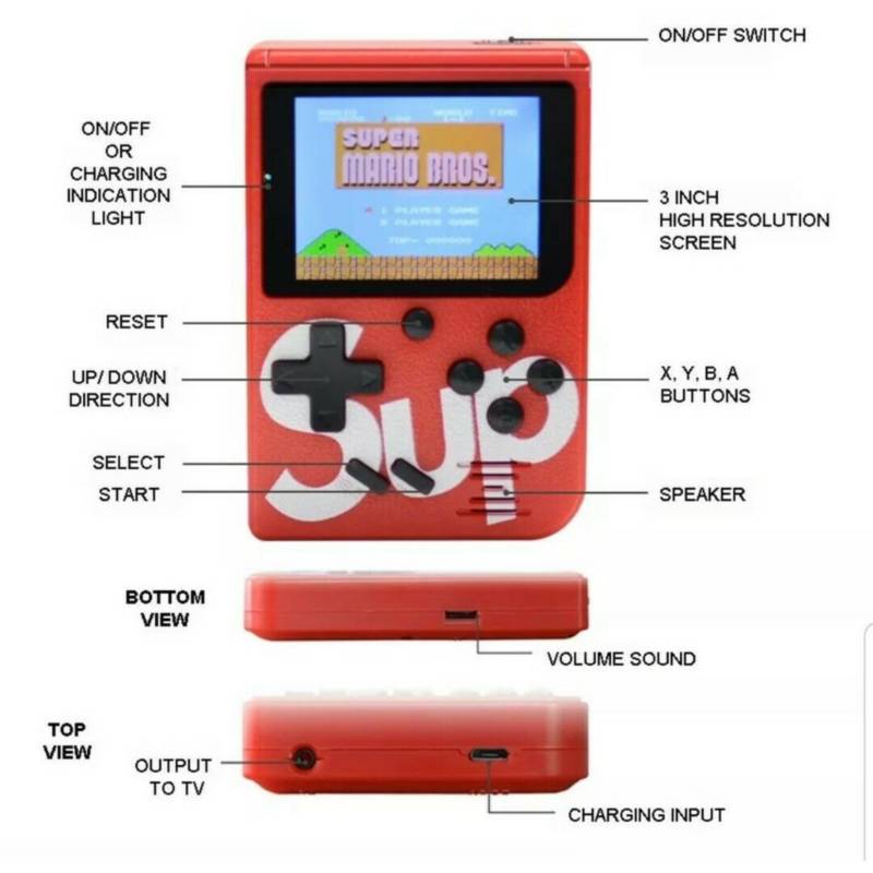 Mini Consola Retro Portatil Nintendo Tipo Game Boy + Envío Gratis