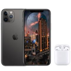 APPLE - iPhone 11 PRO MAX 256G y Genérico Audífonos Reacondicionado- Negro