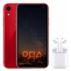APPLE - Apple iPhone XR 256G y Genérico Audífonos Reacondicionado- Rojo