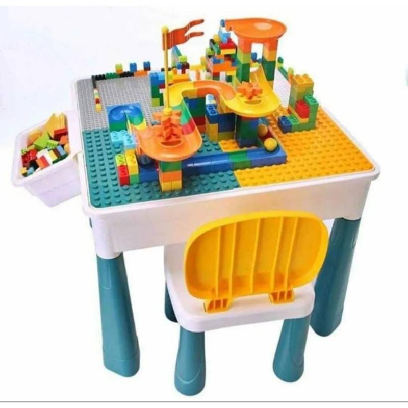 GENERICO Mesa Lego Para Niños Juego Niños Con Silla |
