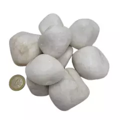 GENERICO - Piedra Decorativa Jaspe Blanco Formato 1 kg