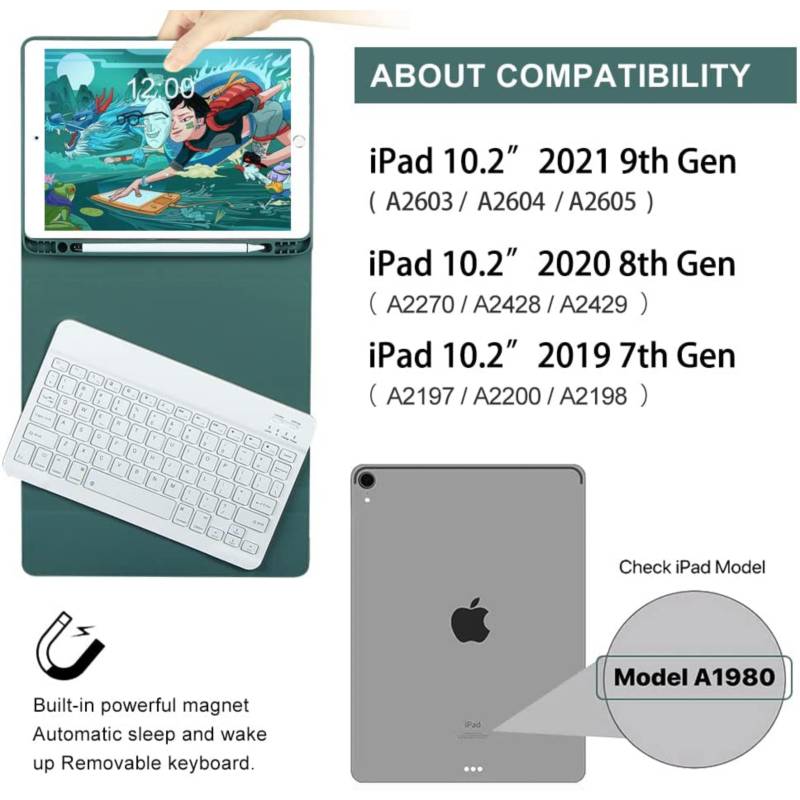 Teclado Apple Smart Keyboard para iPad de 10.2 (Gen 7,8 & 9) - Negro