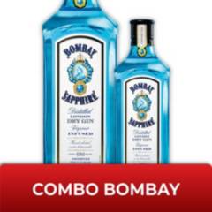 BOMBAY - Pack Gin Bombay Sapphire 750cc  Sapphire 375cc BOMBAY