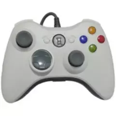 GENERICO - Control Xbox 360 Cable Hais Blanco