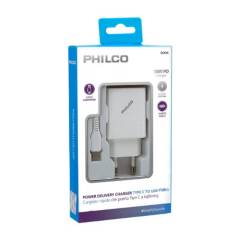PHILCO - Cargador Philco Rapido PD 18W USB-C a Lightning