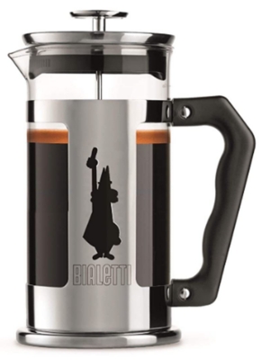 Cafetera Prensa Francesa Omino Bialetti de 350 ml ( 3 Tazas / 12 Oz )