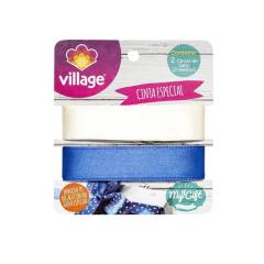 VILLAGE - Pack 2 cintas de género Satín Village