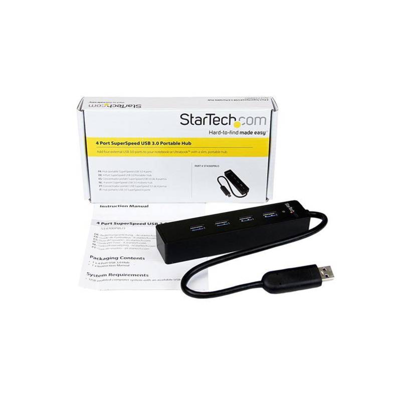 Hub Extensor USB 3.0 StarTech 4 Puertos 3 USB-A y 1 USB-C