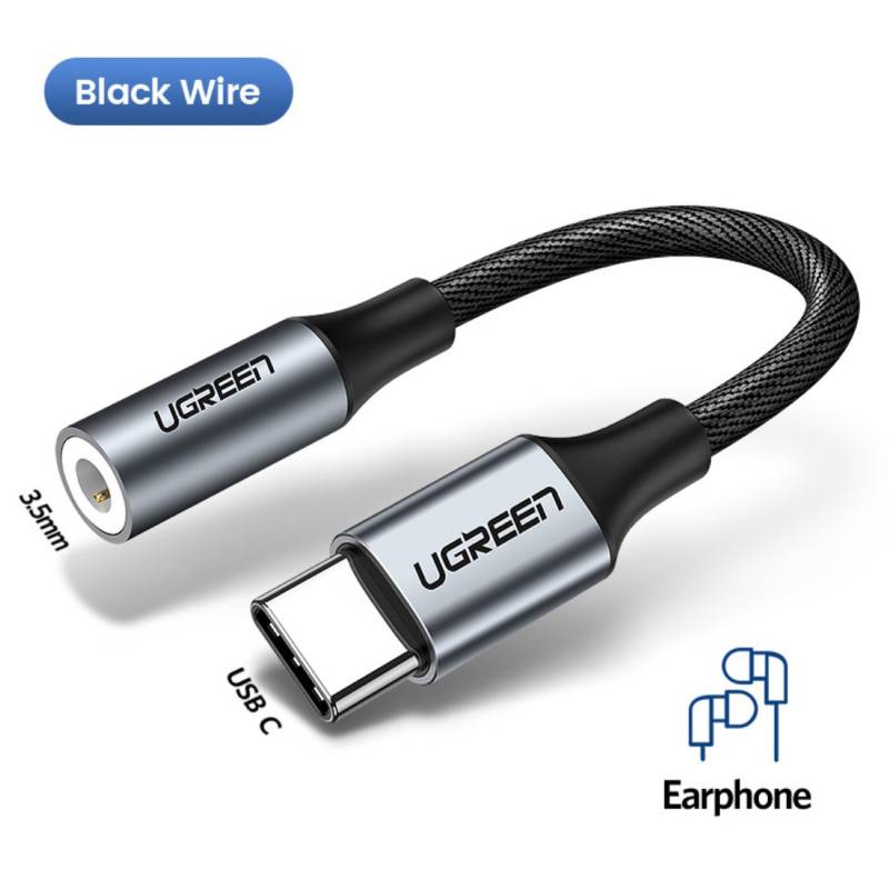 Terrible toda la vida Frontera UGREEN Adaptador USB-C a 3.5mm mini jack modelo AV142 10cms Ugreen |  falabella.com