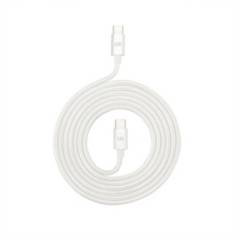 URBANO - Cable USB-C a USB-C 2 M Trenzado Fabric Shining White