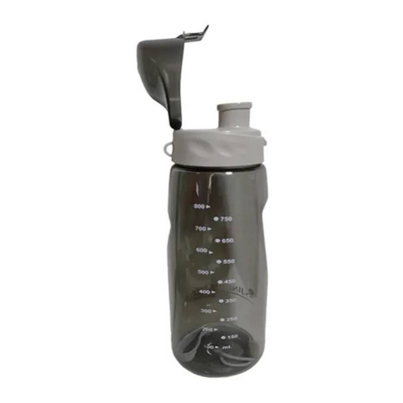 Botella Agua 1L Buffer Deporte Ciclismo Gimnasio BPA Free Negro