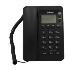 UNIDEN - Telefono Sobremesa Manos Libres Botones Grandes Negro Uniden