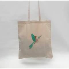 ALMA AZUL - Bolsa ecológica de algodón con imagen de Volar alto