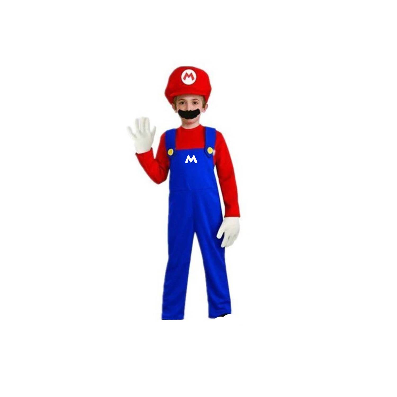 TODODISFRACESCHILE Disfraz Mario Bros con Guantes Talla 8
