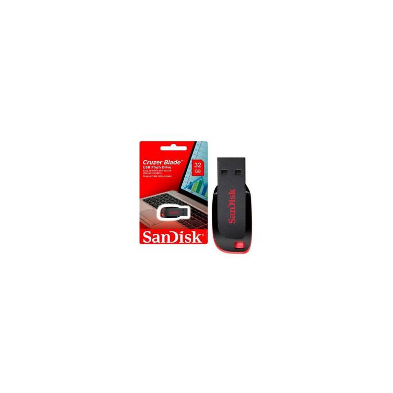 SANDISK - PACK de 2 Pendrive Sandisk Cruzer Blade 32gb 2.0