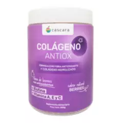 CASCARA FOODS - Colágeno Antiox Sabor Berries 300 g – Cáscara