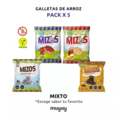 MIZOS - Pack Mizos 5u - Galleta Y Colacion Saludable