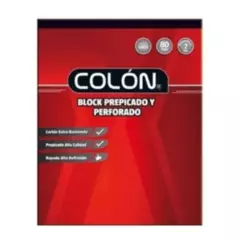 COLON - Block Carta Prepicado Mat 7mm 80 Hojas Colon
