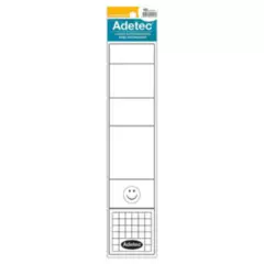 ADETEC - Lomo Archivador Ancho - Oficio Color Blanco10 Unidades