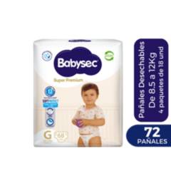 BABYSEC - Pañal Babysec Super Premium G-72 pañales