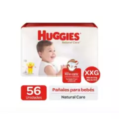 HUGGIES - Pañal huggies natural care rojo xxg 56