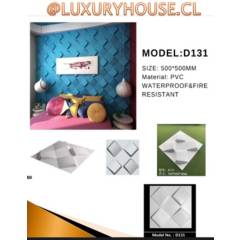 LUXURY - PANELES 3D  CUBSICE 50X50 PVC