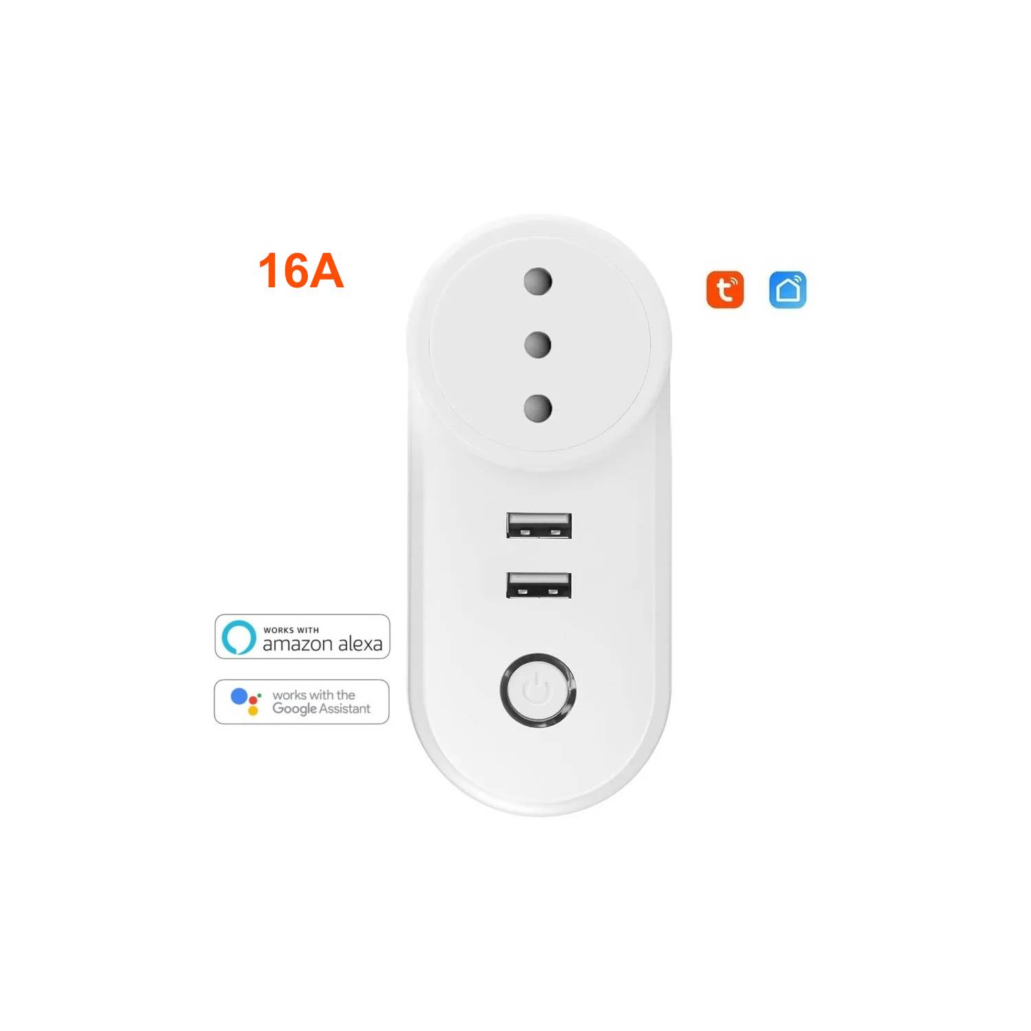 Regleta Alexa Smart WiFi con protección de sobrecarga 4 enchufes 4 puertos  USB y cable USB 3 en 1 Compatible con Alexa Google Smart Life y control por  voz esquí esquí Gafas