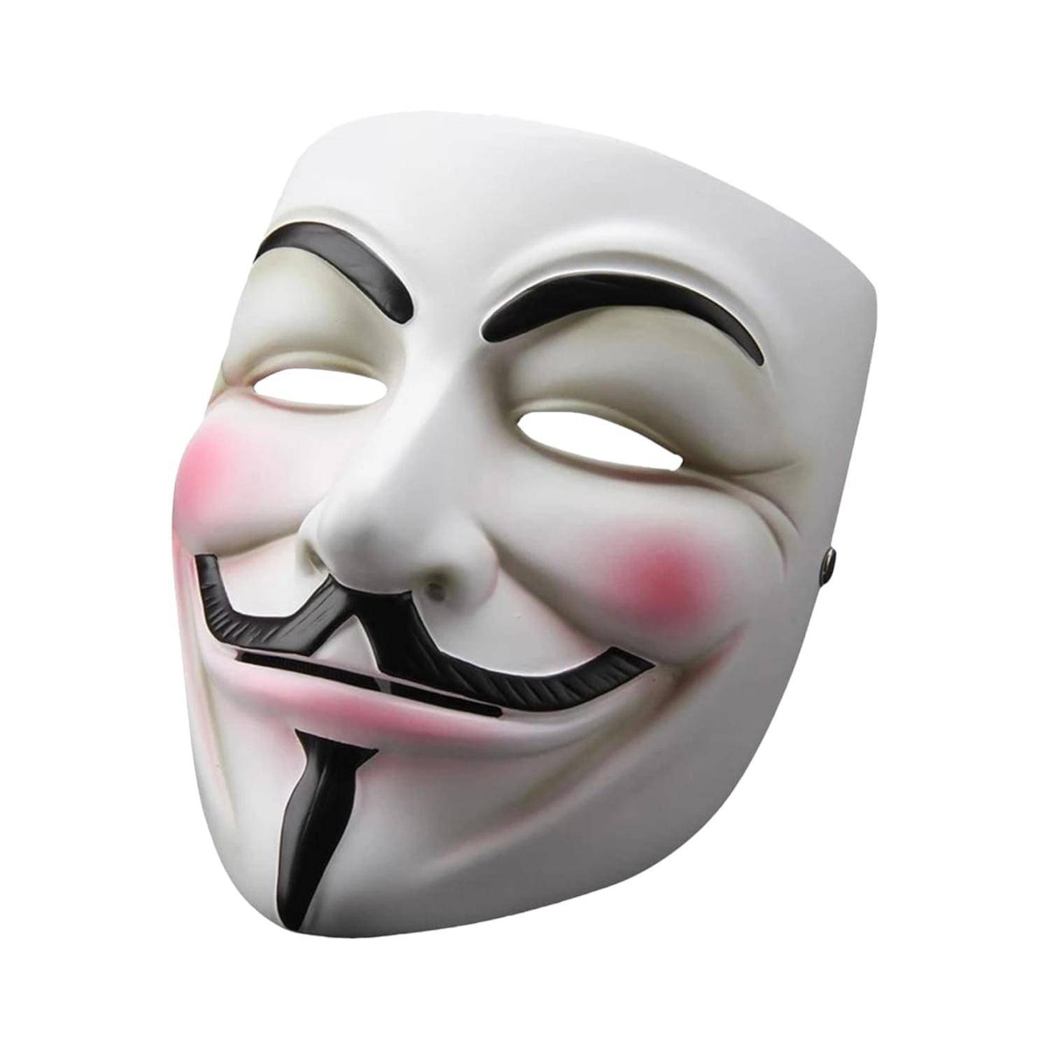 Pelmel Fonética Arriba BIGBAMSPACE Disfraz Mascara Halloween Anonymous Hacker | falabella.com