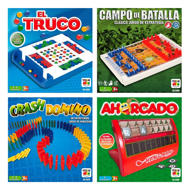 PACK JUEGOS DE MESA VOLUMEN 1 – Toyng Chile