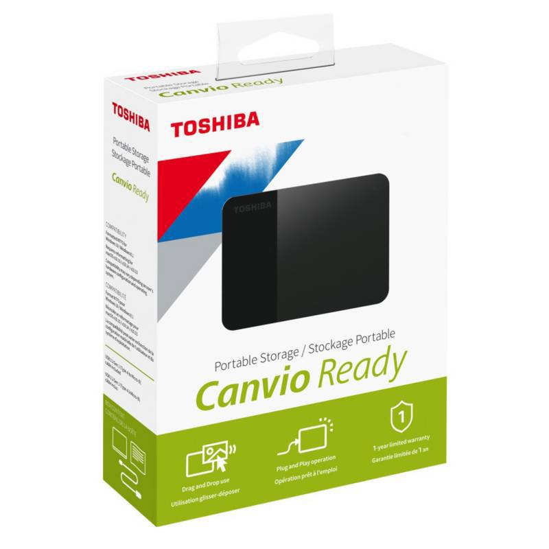 TOSHIBA - Disco Duro Toshiba 1TB Canvio Ready TOSHIBA