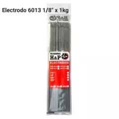 H AND P INDUSTRIAL SOLDADURAS - Electrodo Soldadura 6013 1/8" Bolsa 1 Kilo H&P