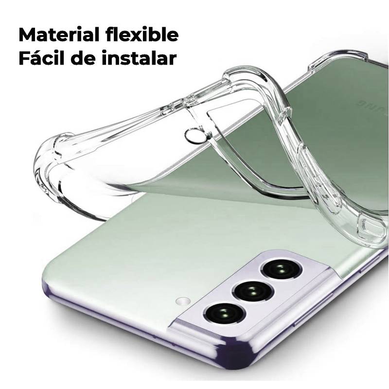 Funda Transparente Reforzada Flexible Para Samsung S21 Fe