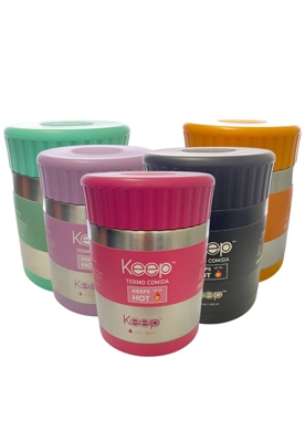 Termo De Comida Keep Acero Inoxidable 450 Ml Colores