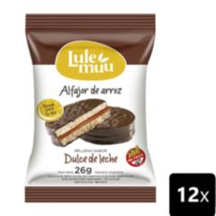 GENERICO - Alfajor de Arroz Lulemuu Chocolate Sin Gluten 12 un.