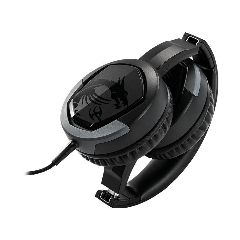MSI - Audífonos Gamer MSI Inmerse GH30 V2 -Micrófono, Jack 3.5mm, 20-20.000Hz, Multiplataforma, Negro